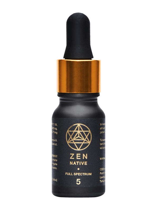 CBD Full Spectrum Täisspektri CBD Õli - 500mg (5%) - Zen Native